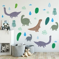 zollor creative simplicity cartoon dinosaur wall sticker bedroom living room childrens room creative decoration sticker