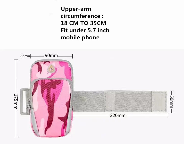 Водонепроницаемый наручный чехол для Iphone 7 Plus X спортивный с держателем телефона 6