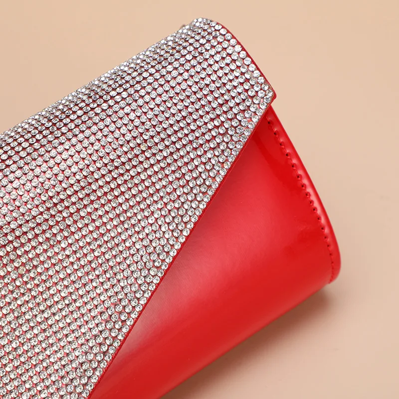 Fashion Luxury Rrhinestone Clutch Bag For Women Large Capacity Leather Wallet Coin Purses Ladies Banquet Prom party Evening bag