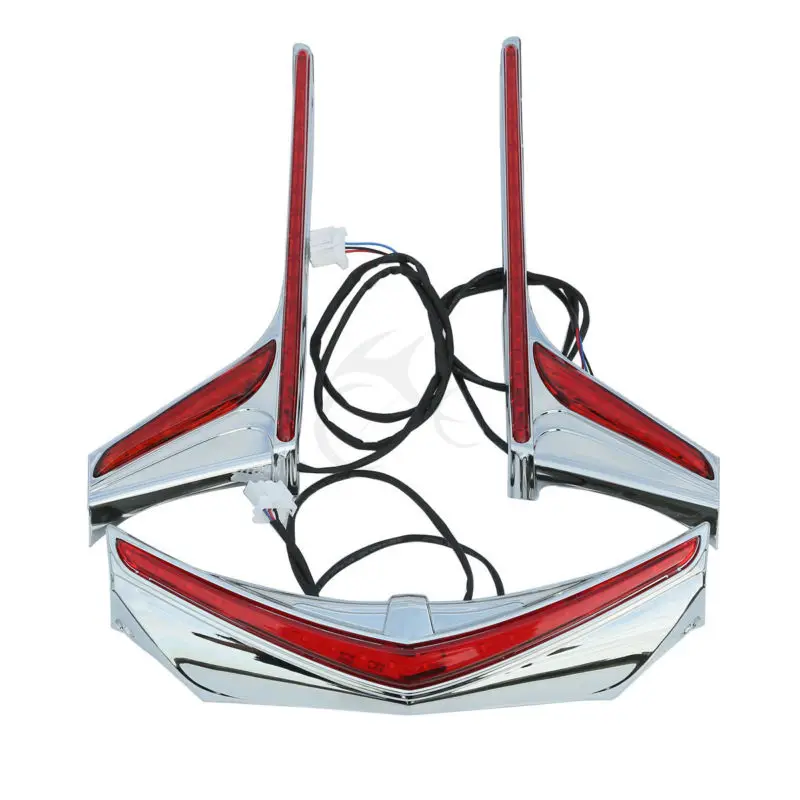 Заднее крыло мотоцикла наконечник вертикальный сума тормозной фонарь