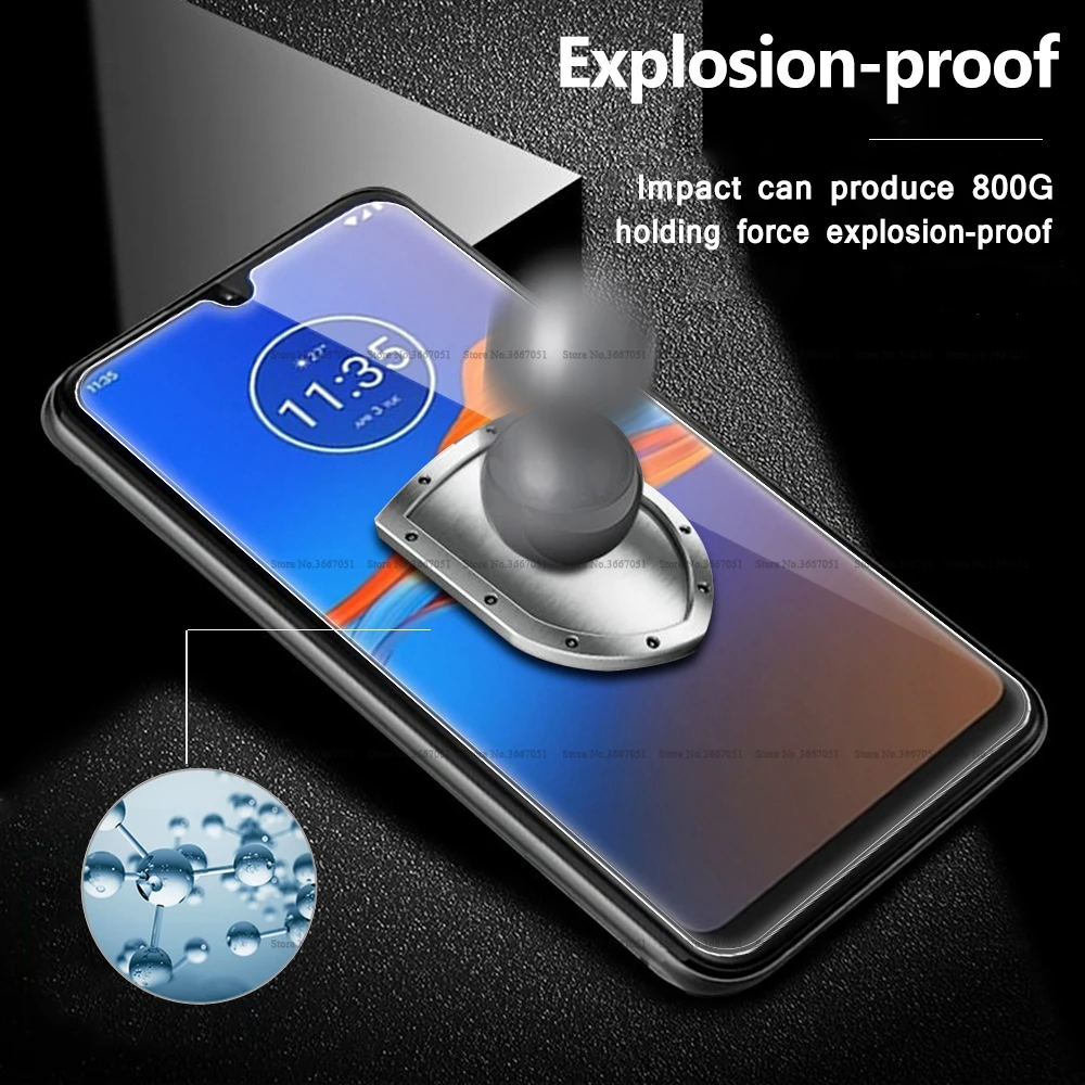 Закаленное стекло премиум класса 9H для Motorola G7 E6 Plus One Power P30 Z3 Play Z4 Защита экрана Moto