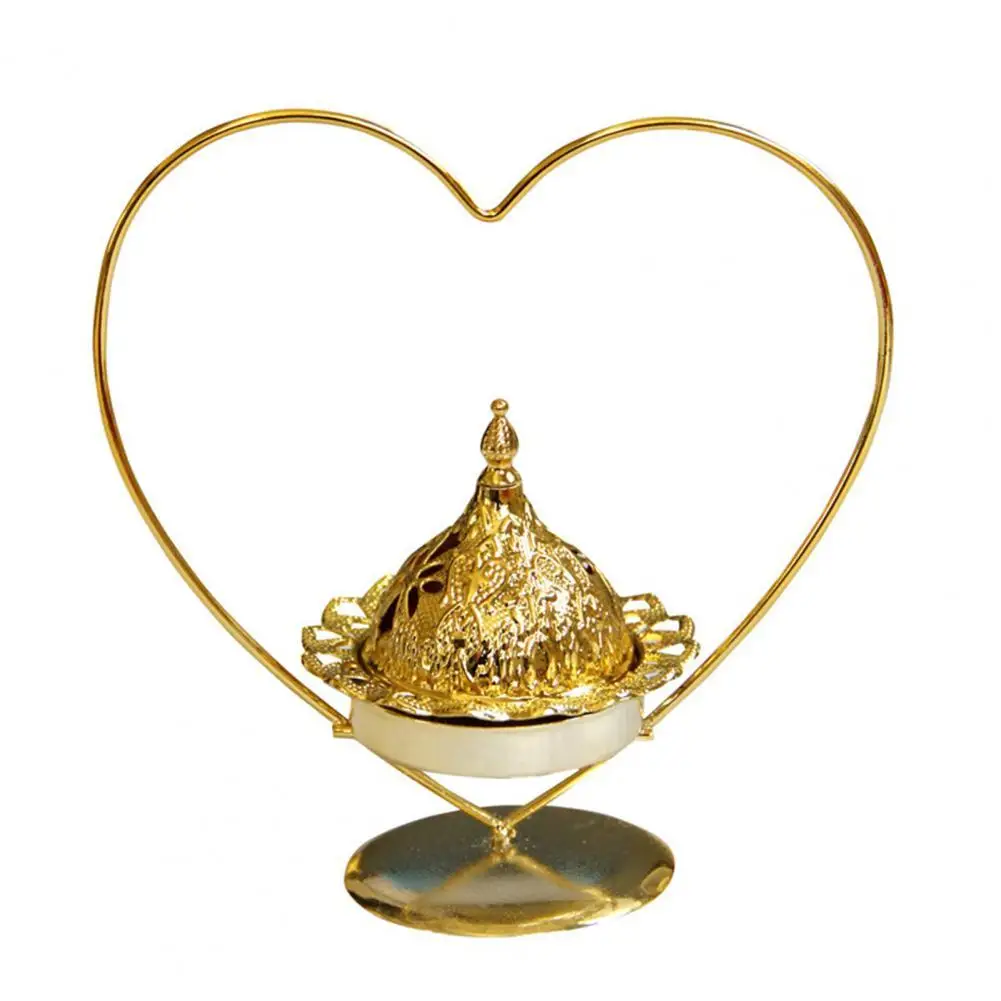 

Hot Sales!! Candle Holder Romantic Dual Use Middle Eastern Style Wrought Iron Incense Burner for Party