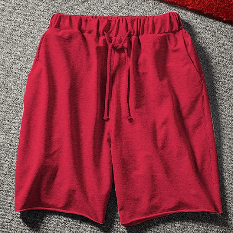 

JANSANELIN Muscle Brothers New Solid Color Sports Fitness Shorts Men's Retro Casual Loose Hip-Hop Five-Point Pants