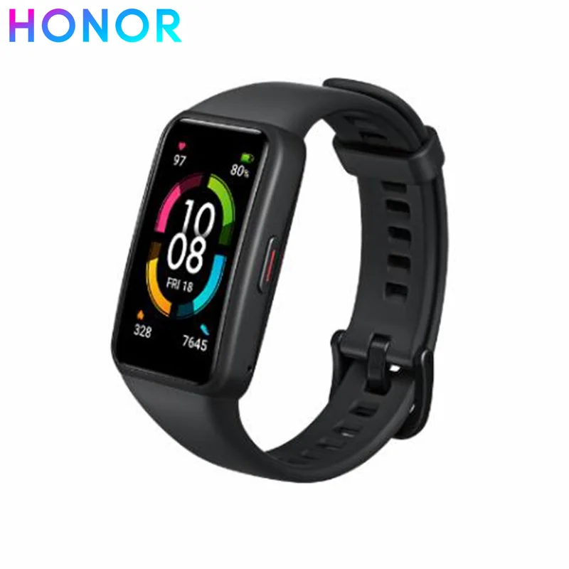 Новый оригинальный Смарт-браслет Honor Band 6 NFC цветной сенсорный экран 1 47 дюйма AMOLED
