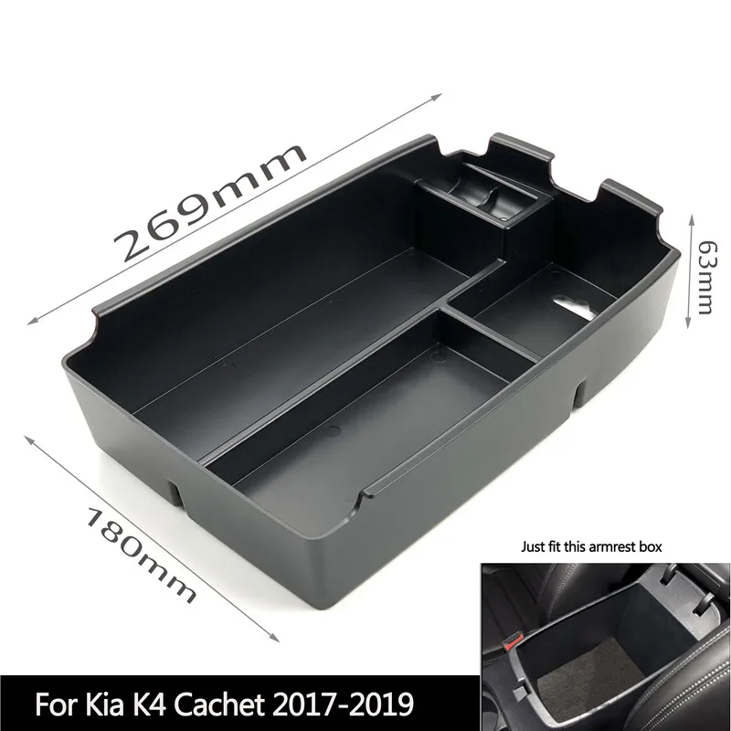 FOR K4 Автомобиль Стайлинг Аксессуары центральный подлокотник коробка для хранения для Sportage K2 RIO K5 KX3 KX5 KX7 K3 K3S K4 Borrego Mohave Forte Sorento - Название цвета: FOR K4