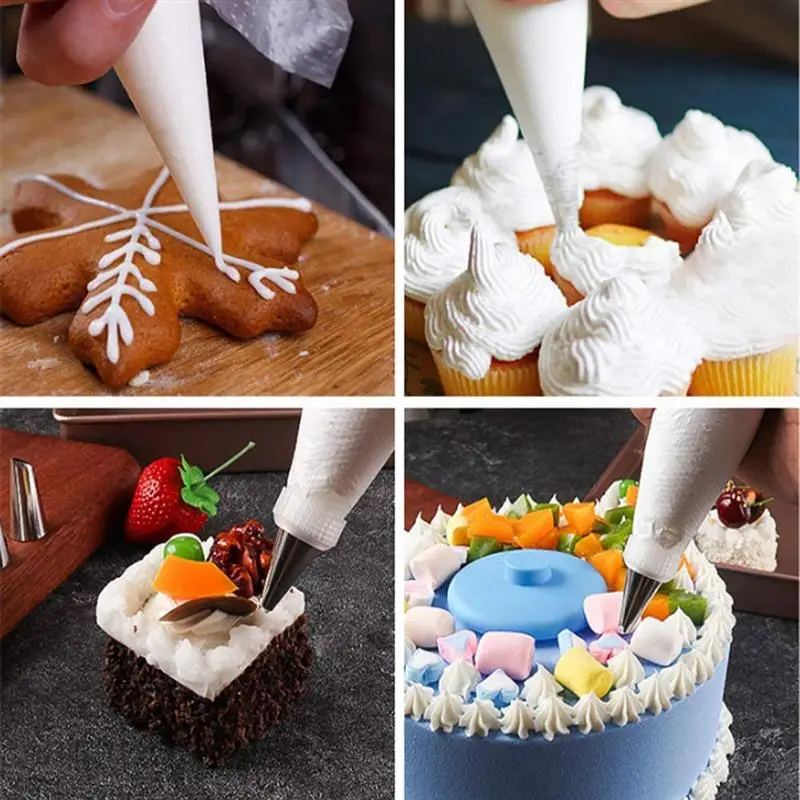 

181Pcs Cake Decoration Tool Set Cake Turntable Pastry Tube Jelly Tool Nozzle Cake Biscuit Baking Tool