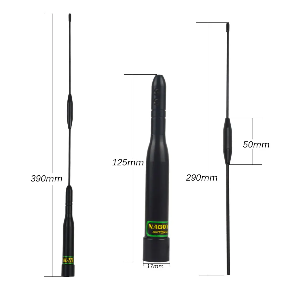 NAGOYA NL-77B Dual Band UHF VHF 144/430MHz High Gain Mobile Car Radio Antenna for Wouxun Kenwood YAESU Motorola