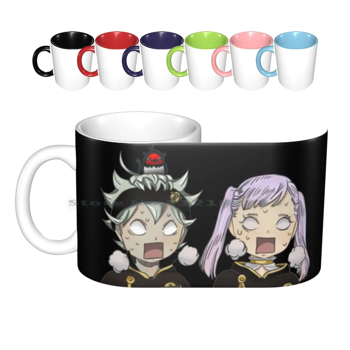 Черный клевер керамические кружки кофейные чашки кружка для чая с молоком черный