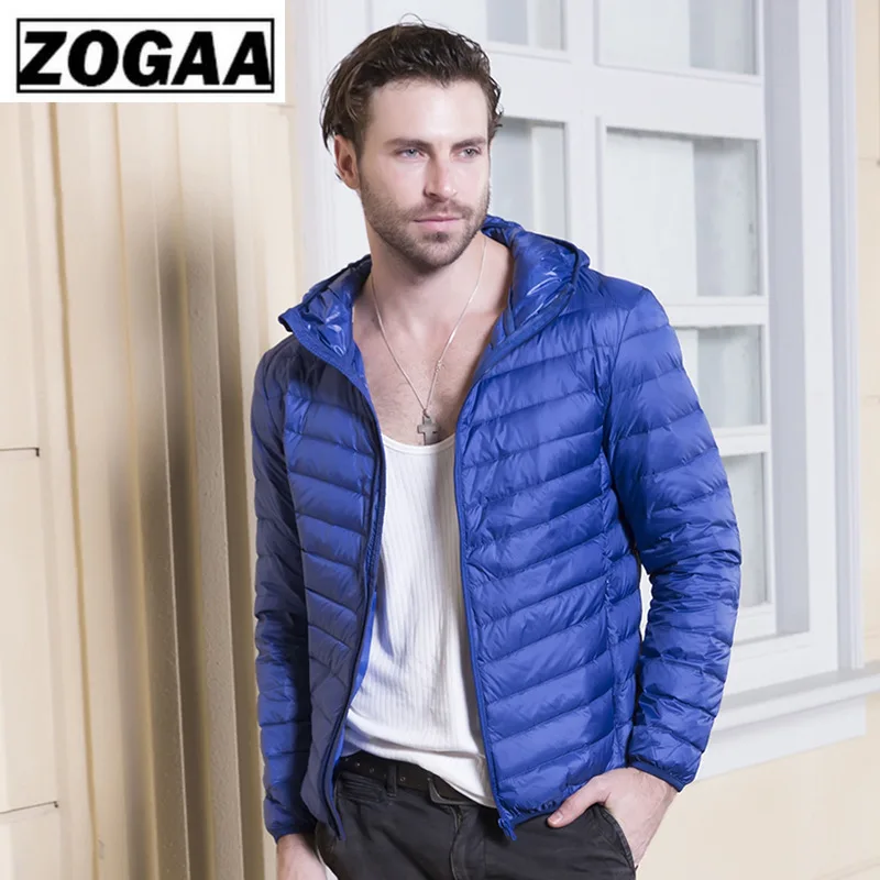 

ZOGAA Brand White Duck Down Jacket Men Autumn Winter Warm Coat Men's Ultralight Duck Down Jacket Male Windproof Parka