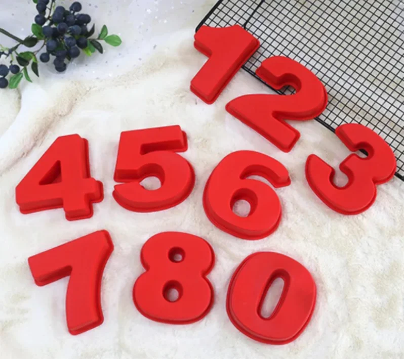 Десерт Силиконовые цифровые пресс форма для торта в форме цифр десерт украшение