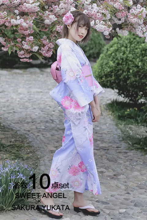 Женское платье-кимоно в японском стиле женское платье с цветочным принтом