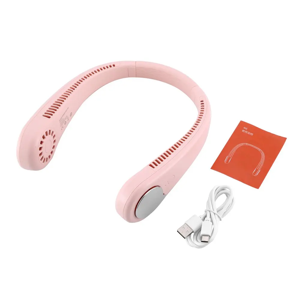 

Summer Mini Hanging Neck Fan Usb Rechargeable Fan Air Cooler Portable Dumbbell Fan For Office Travel Sports Fan