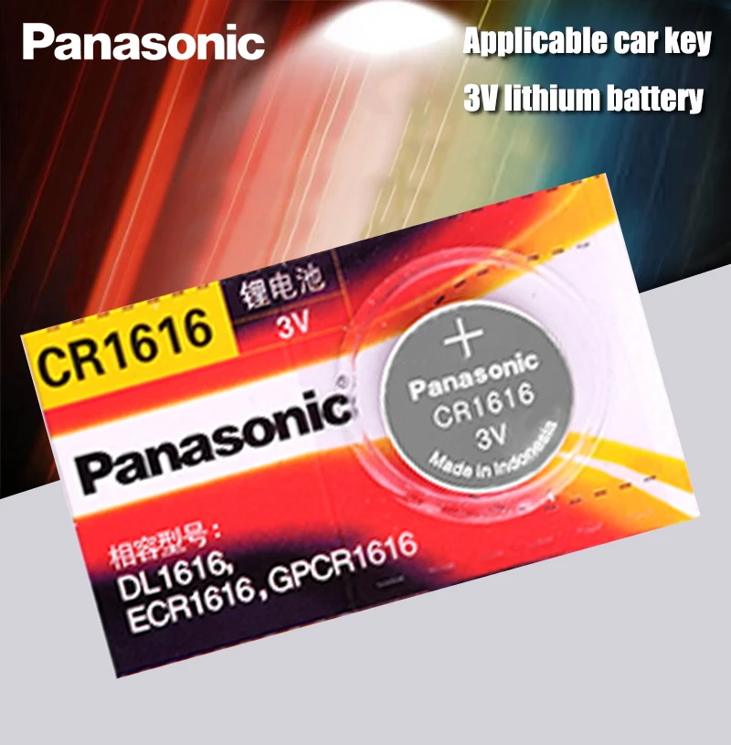 CR1616 1 шт. кнопочный элемент батареи Panasonic 100% оригинальный cr 1616 3V литиевая батарея