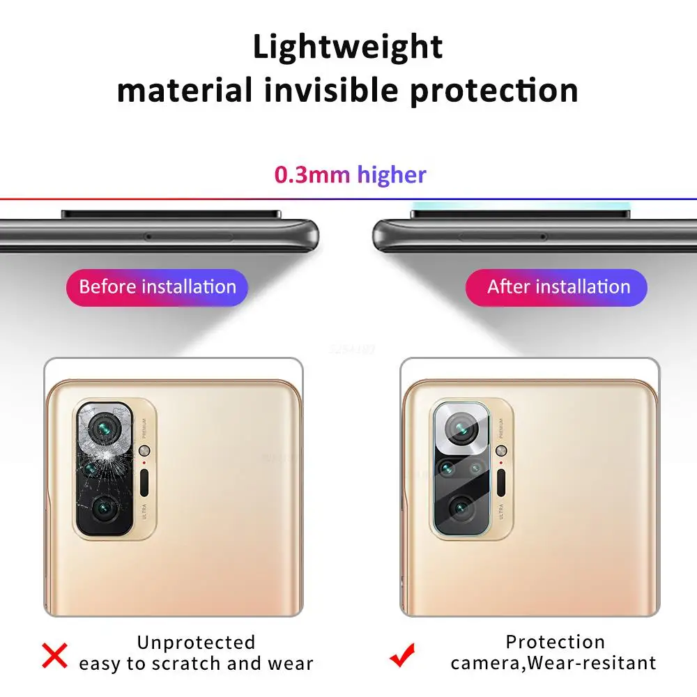 Фото Защитное стекло для объектива камеры Redmi Note 10 11 Pro 3 шт. Мобильные телефоны и Защитное стекло для объектива камеры Redmi Note 10 11 Pro 3 шт. Мобильные телефоны и