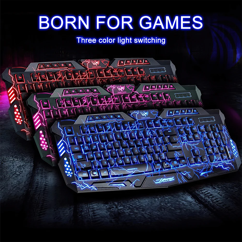 TRAVOR Breathing Backlight Gaming Keyboard Profession Mechanical Wired Full Key For PC Computer Laptop | Компьютеры и офис
