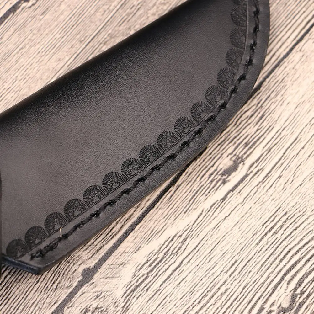 

Fixed Blade Knife Sheath Leather 22cm Embossing Knife Cover Sheath Bag Pocket Camping Survival Hunting Storage Bag Outdoor Tools
