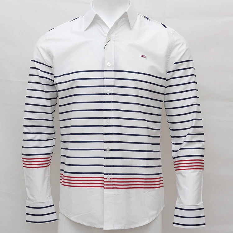 Мужская рубашка с вышивкой camisa masculina хлопковая длинным рукавом для