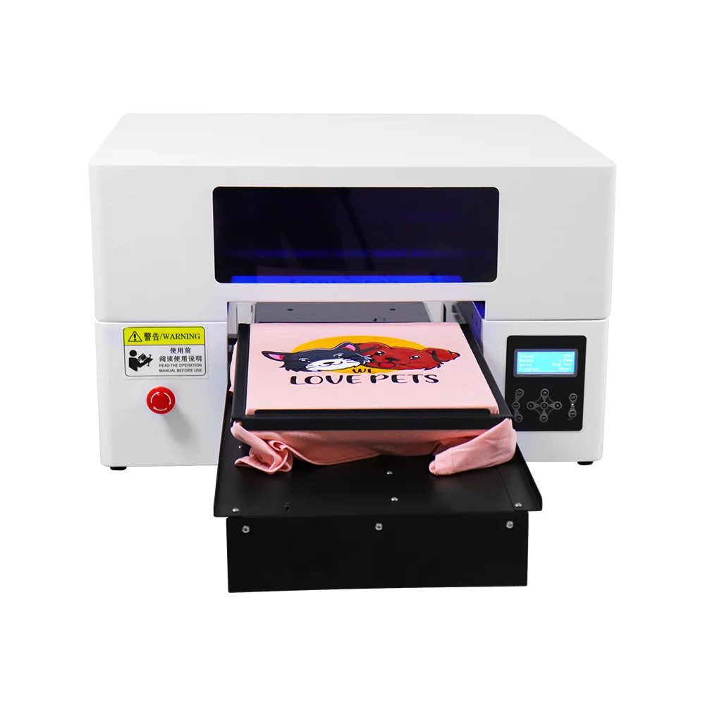 Двойная печатающая головка XP600 принтер для футболок A3 DTG ткани планшетный