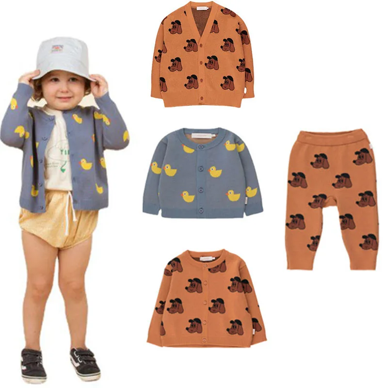 

EnkeliBB Toddler Boy Girl Winter Knit Jacket Lovely Animal Dog Pattern Coats Children Brand Jacketes Unisex Baby Tops