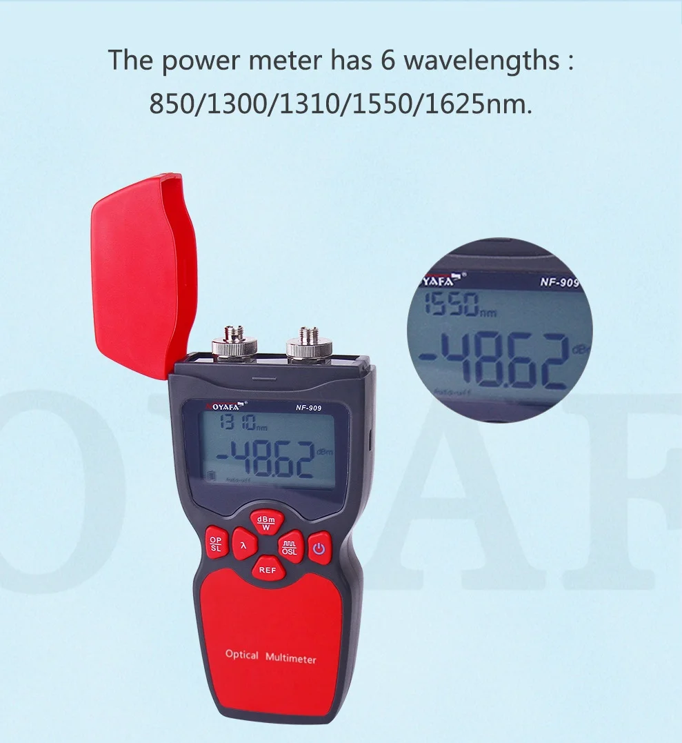 Noyafa NF-909 Мини Портативный цифровой мультиметр волоконно-оптический измеритель