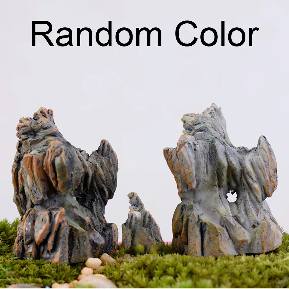 Фигурки из смолы Искусственный горный пейзаж миниатюрные украшения для офиса