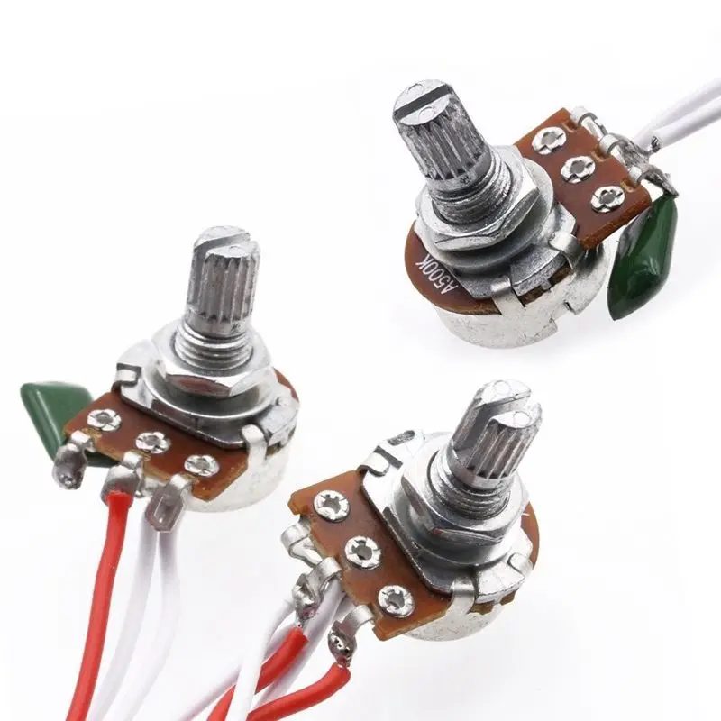 Горшки для гитары Strat PreWired 1 объем 2 тон управление 5 переключатель 3-500K Горшок