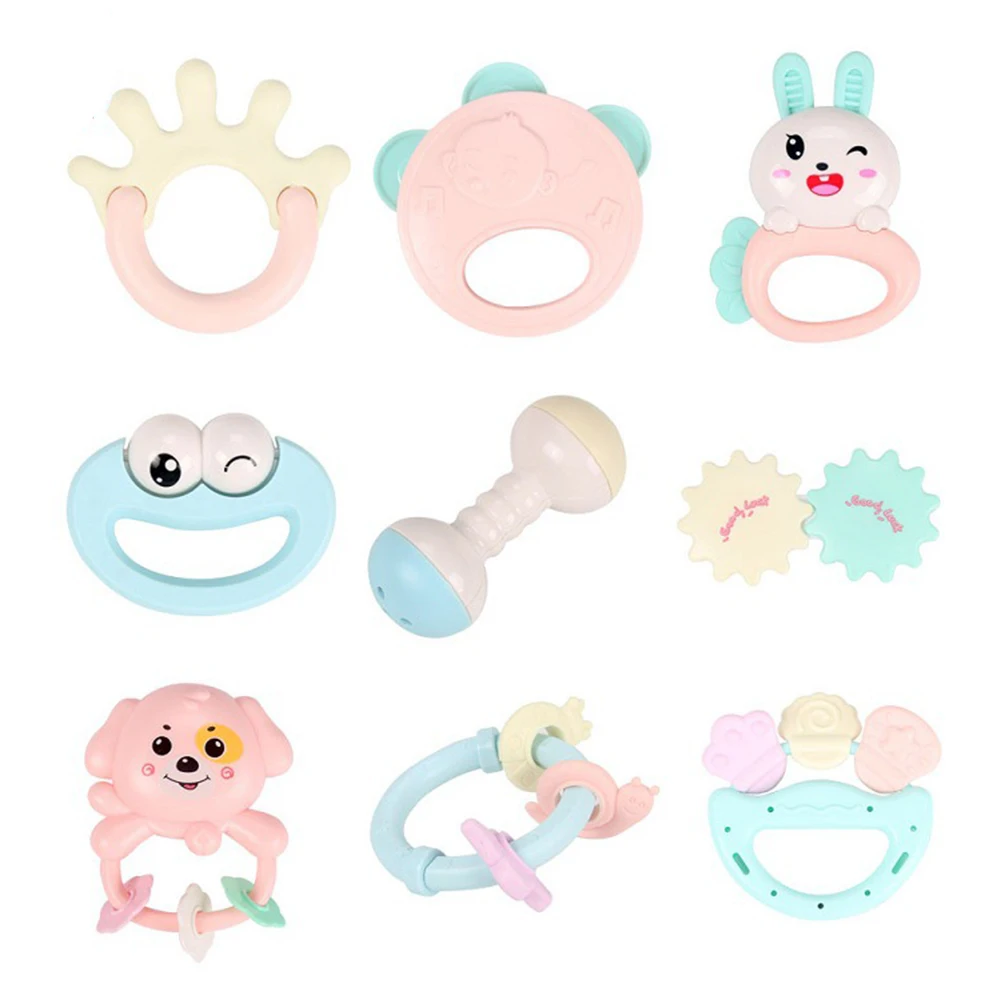 Детские игрушки рук Jingle пожимая колокол прекрасный дрожание Белл кольцо детские