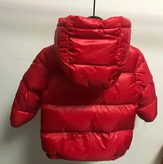Children outwear boy and girl winter warm hooded coat children cotton padded clothes boy down jacket kids winter solid jackets