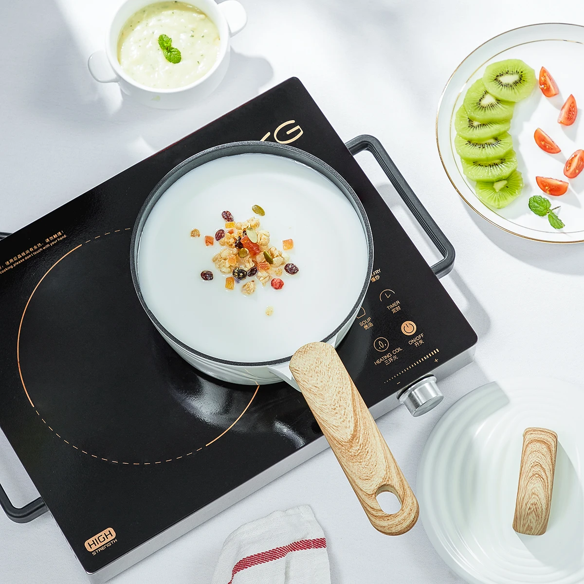 Антипригарные кастрюли для молока COOKER KING кастрюля супа с крышкой изолирующая