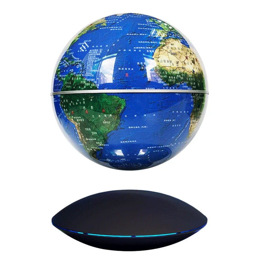 1Pcs Anti-Gravity Maglev LED Globe Ornaments Perpetual Motion Machine Office Desktop Toys Decoration Figurines Accessories 2019 |