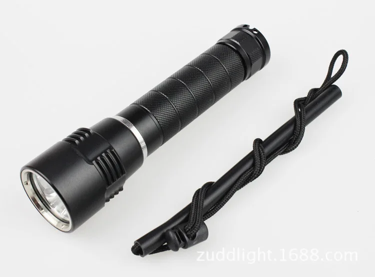 Фонарь для дайвинга DV 08 Professional 3 светодиосветодиодный Cree L2 4000 люмен 200 м 26650|torch