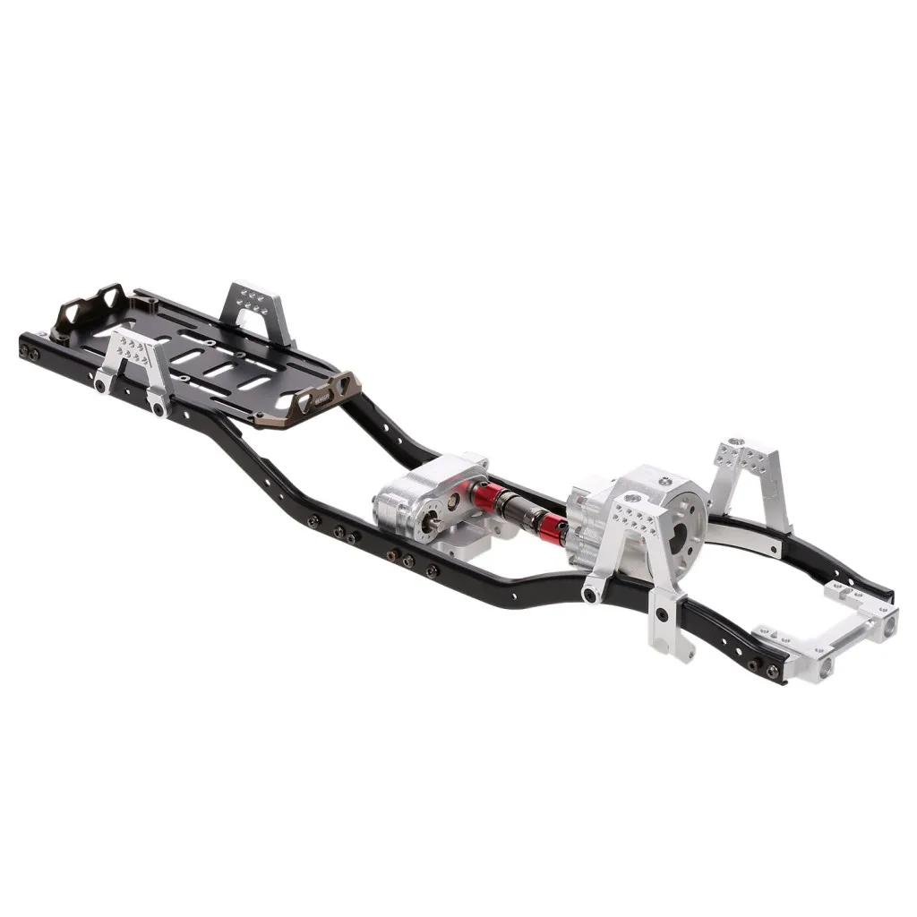 

313 мм Колесная база, шасси, металлическая рама, комплект префиксируемых редукторов для 1/10 AXIAL SCX10 II 90046 90047, запасные части для самостоятельной...