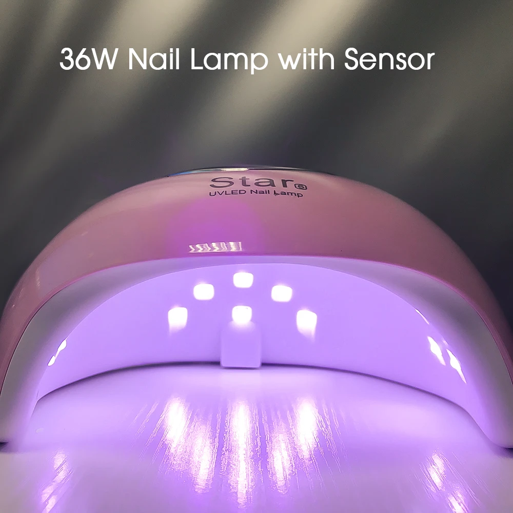 

F.Lashes 36W Panda Uv Lamp Gel Nail Polish Curing Led Nail Lamp Manicure Machine With Sensor USB Charge Nails Dryer Tools