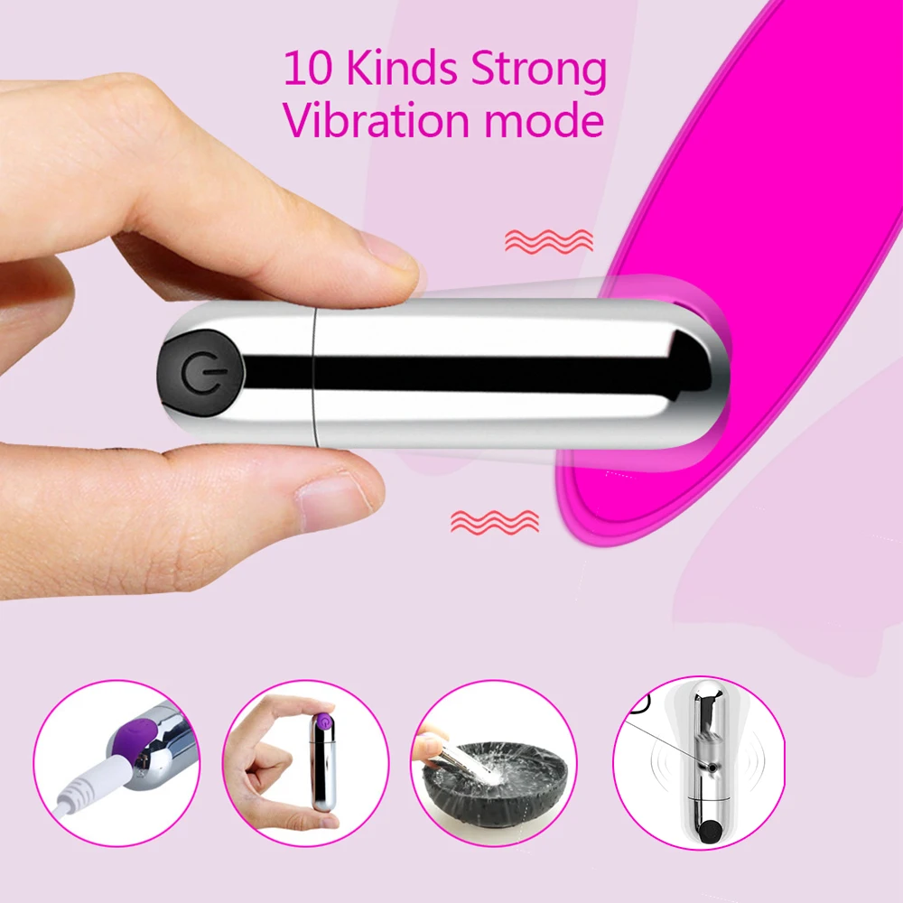 Фаллоимитатор перезаряжаемый мини usb вибратор Стимулятор точки G Клитор