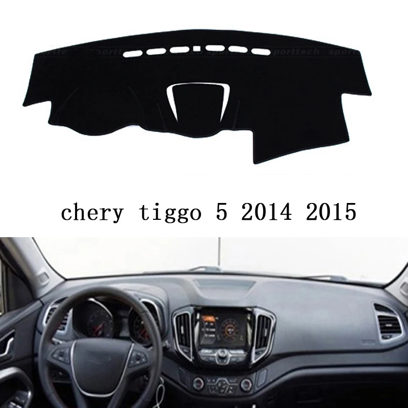 Для CHERY TIGGO 5 автомобильный Стайлинг Даш коврик покрытие для приборной панели наклейка на приборную панель Крышка солнцезащитный тент приборная панель покрытие ковер