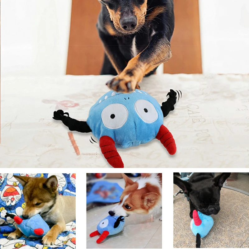 

Interactives Squeaky Dog Toys Electronic Plush Puppy Durable Chew Toys Pet Supplies for Dogs Dropship dog accessories