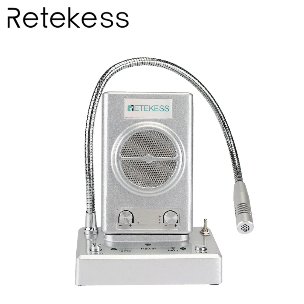 RETEKESS 3 Вт двухсторонний счетчик окон Интерком система для ценных бумаг компания