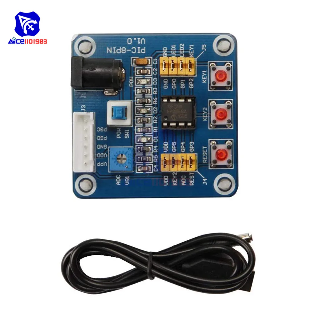 Макетная плата diymore PIC12F675 макетная для Arduino с USB кабелем|development board| |