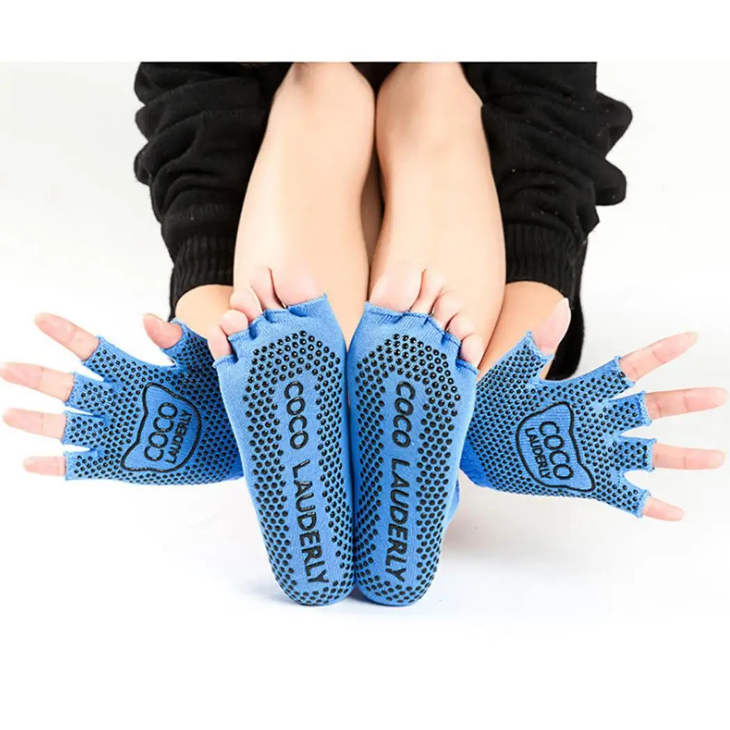 Женские повседневные мягкие дышащие перчатки с буквенным принтом и носки для