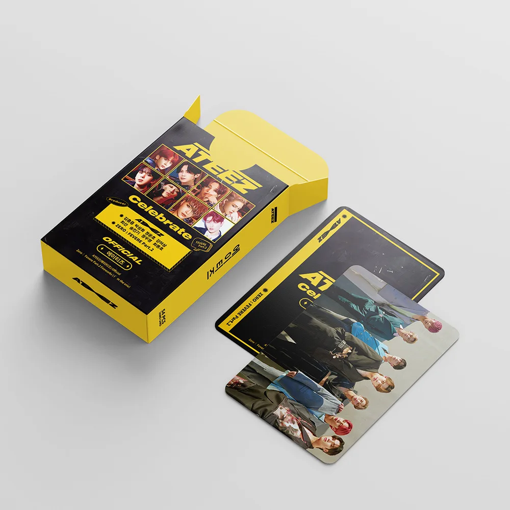 54 шт./компл. Kpop ATEEZ Lomo карты высокого качества HD Фотокарта для коллекции
