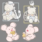 Детские нашивки с медведем, одежда для детей, куртка, Симпатичные нашивки, аппликация на одежду, стикеры для глажки, дешевые наклейки на одежду