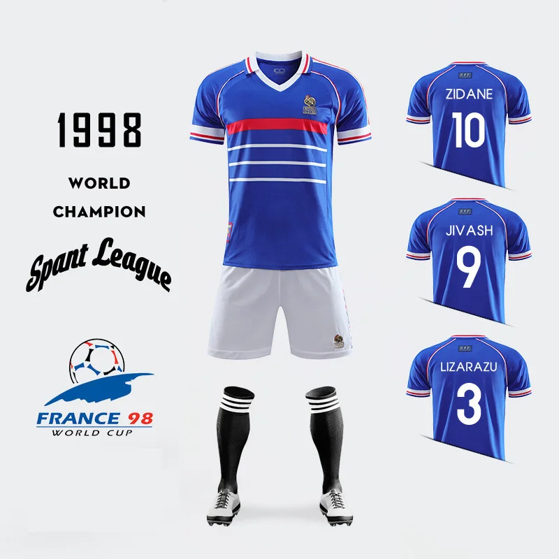 

Maillot France 2021 Kids Adult Jersey Jersey Team Of France Football 2020 Clothes For Teenagers Men Custom Made T-shirts Suit