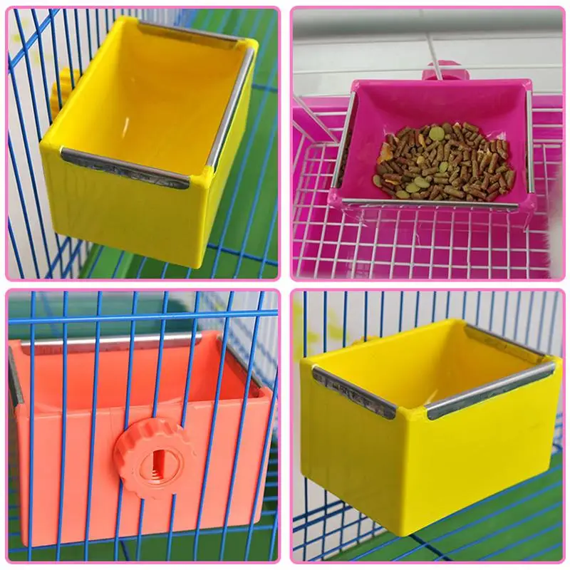 Кормушка держатель для миски хомяк кролик Еда диспенсер укрытие гнездо