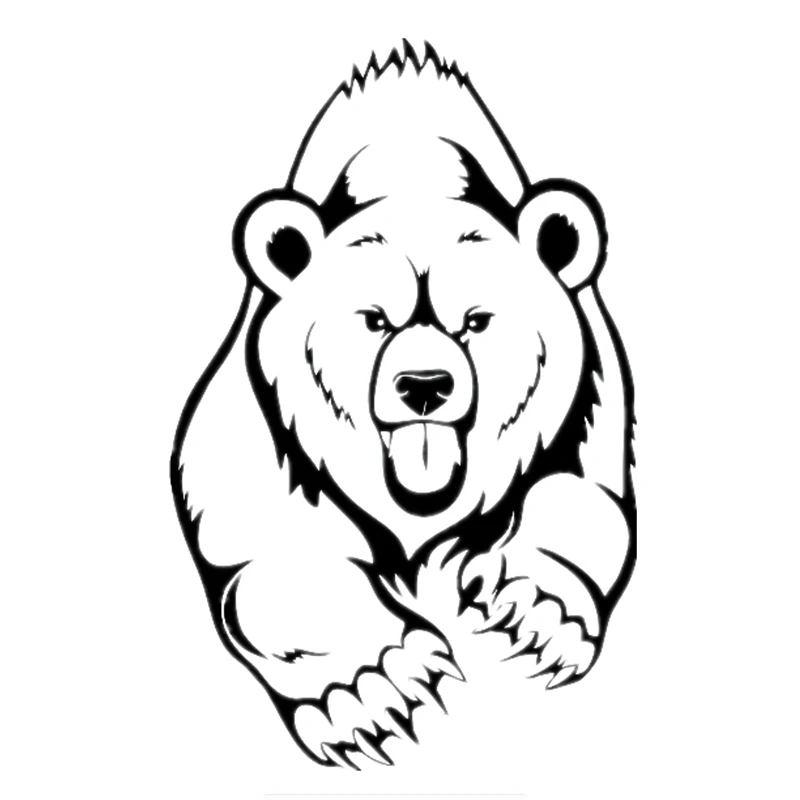 

Personality Car Sticker Brown Bear Decal Decoration Wall Laptop Sunscreen Waterproof 13cmX20cm