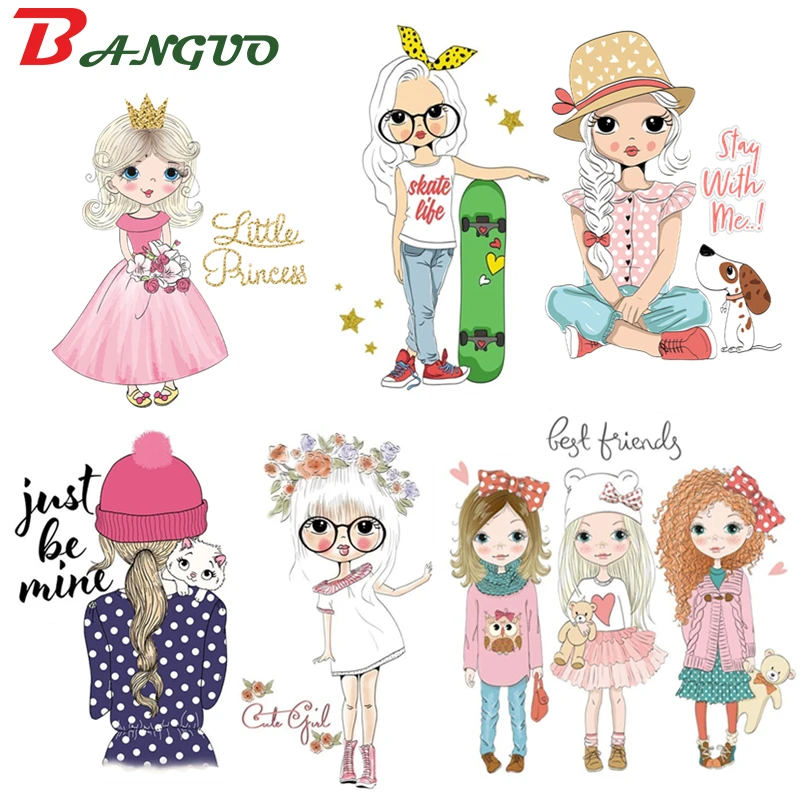 Красивые женские модные термотрансферные нашивки с утюгом термонаклейки для