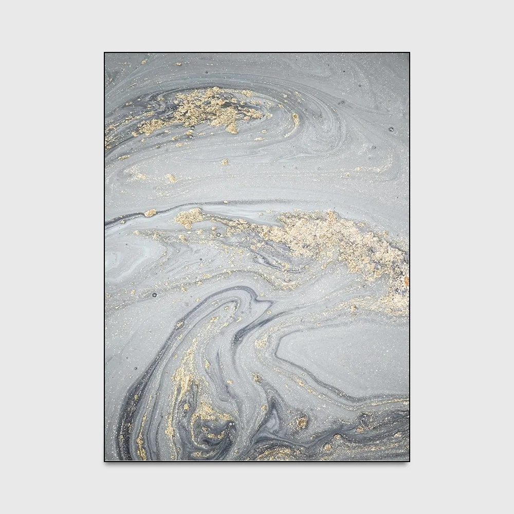

Stylish Modern Nordic Abstract Gold Sea Gray Kitchen Living Room Bedroom Bedside Carpet Mat CustomCustom Size