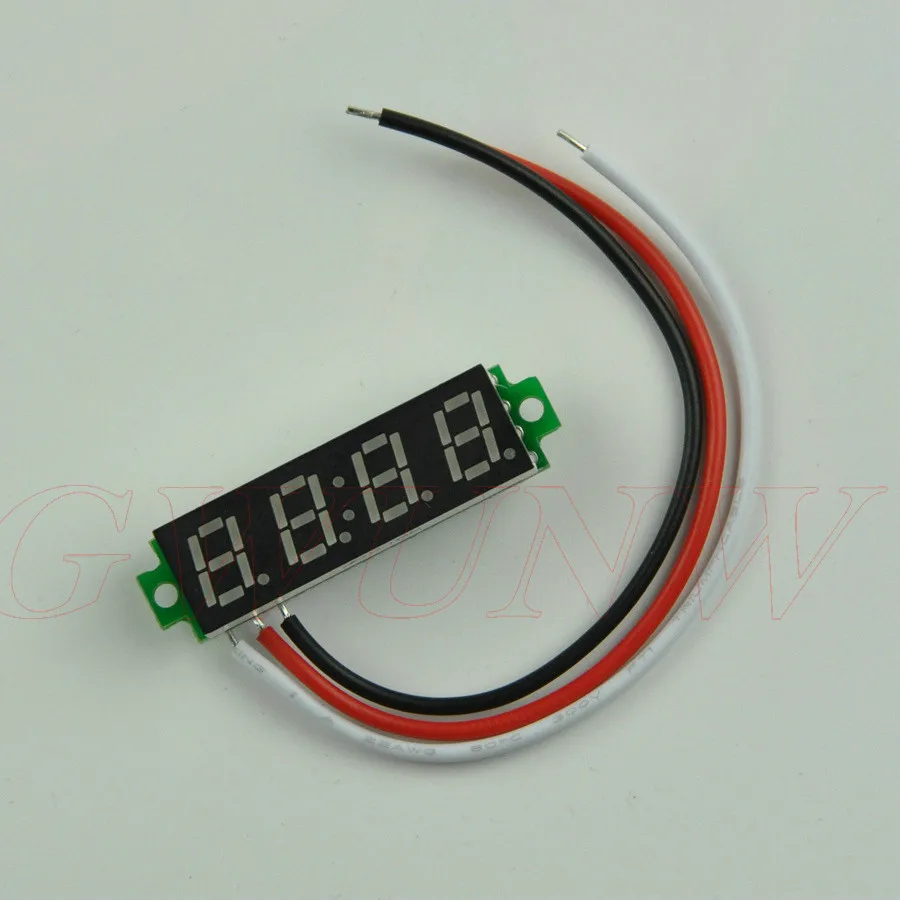 Цифровой светодиодный вольтметр 0 28 дюйма 4 бит постоянный ток 0-500 В 300 0-200 в 0-100 0-10