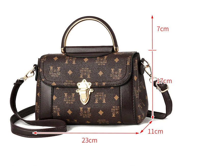 

Women's Single ShoulderPu Fashion SquareBagBigFashion Messenger