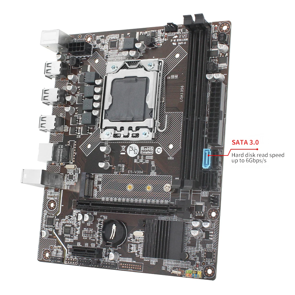 Verkaufen X79 Motherboard LGA 1356 Set Kit Gamer Pc Mit Intel Xeon E5 2420 Prozessor DDR3 8GB(2*4GB) 1600mhz Speicher RAM M.2 NVME E5 307