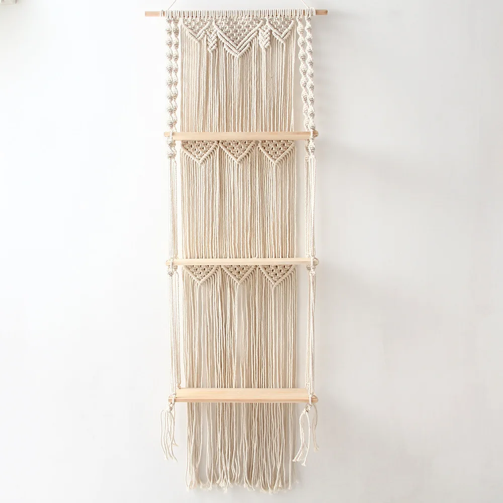 

Bohmian hand-woven tapestries rack the living room bedroom hotel wall to collect cotton rope decoration